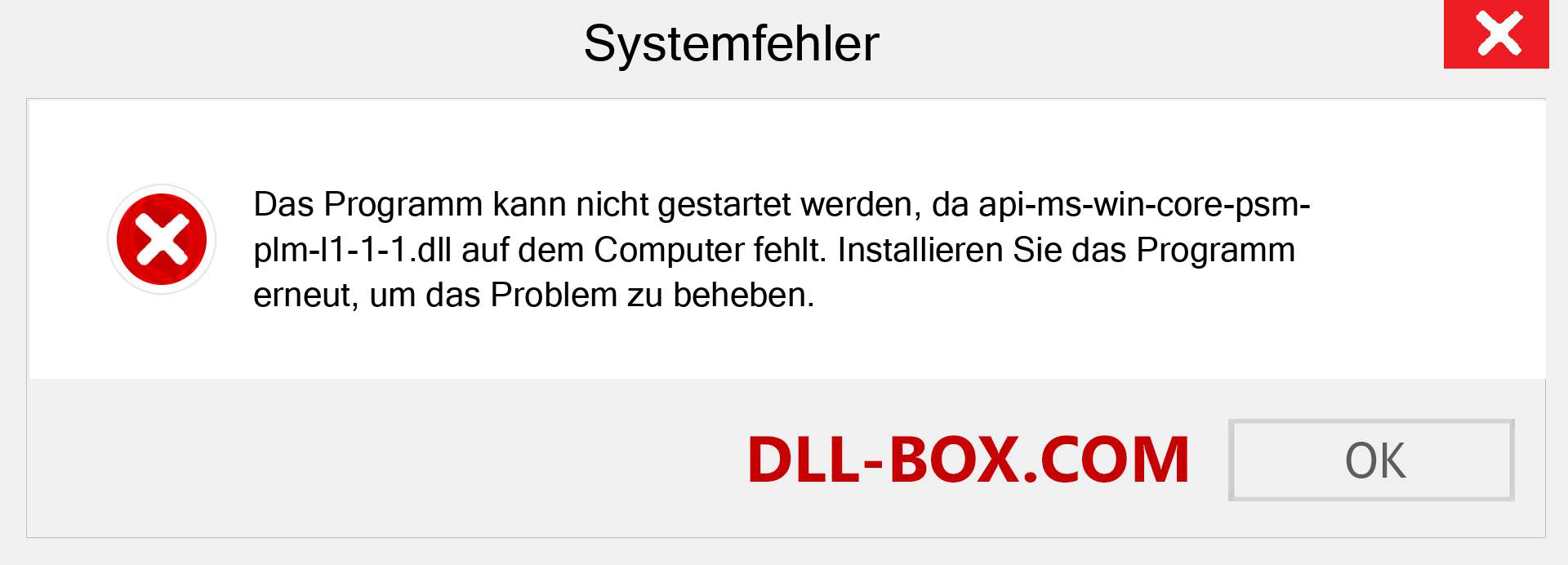 api-ms-win-core-psm-plm-l1-1-1.dll-Datei fehlt?. Download für Windows 7, 8, 10 - Fix api-ms-win-core-psm-plm-l1-1-1 dll Missing Error unter Windows, Fotos, Bildern